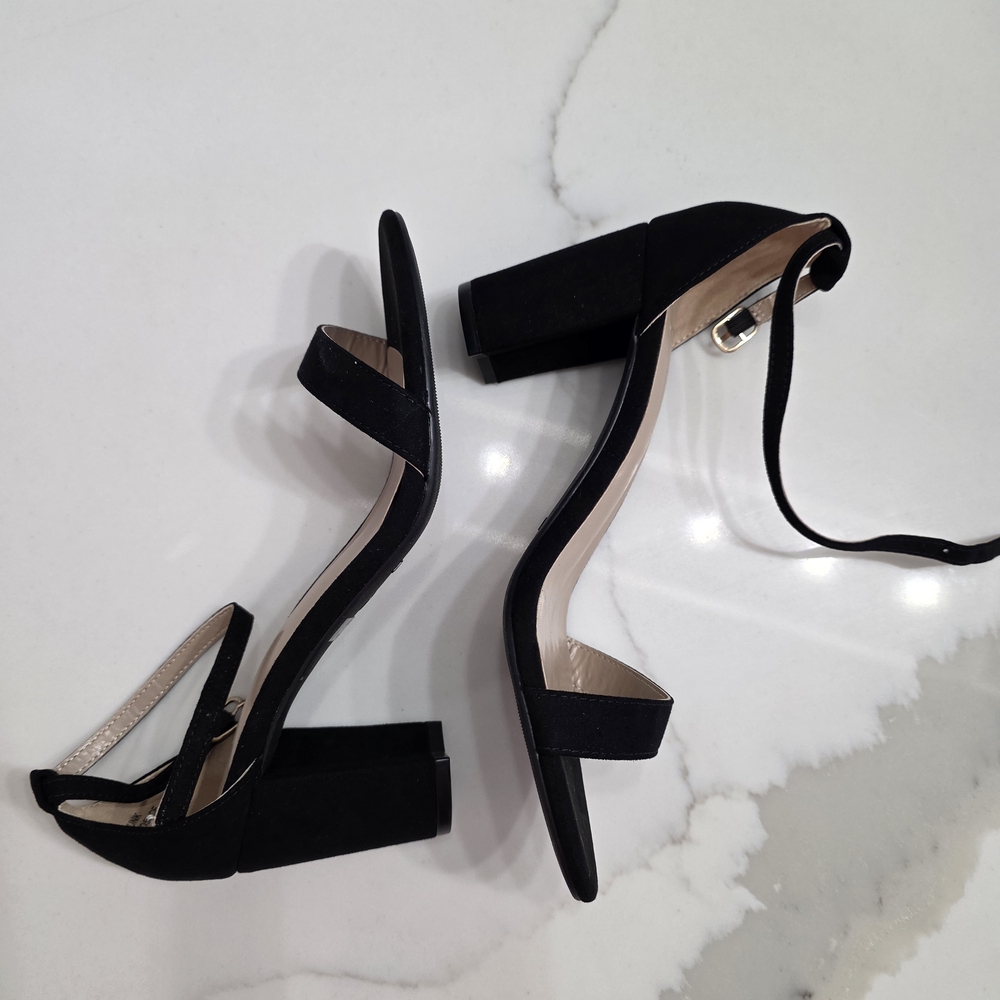 Dream Pairs Black Block Heel Sandals